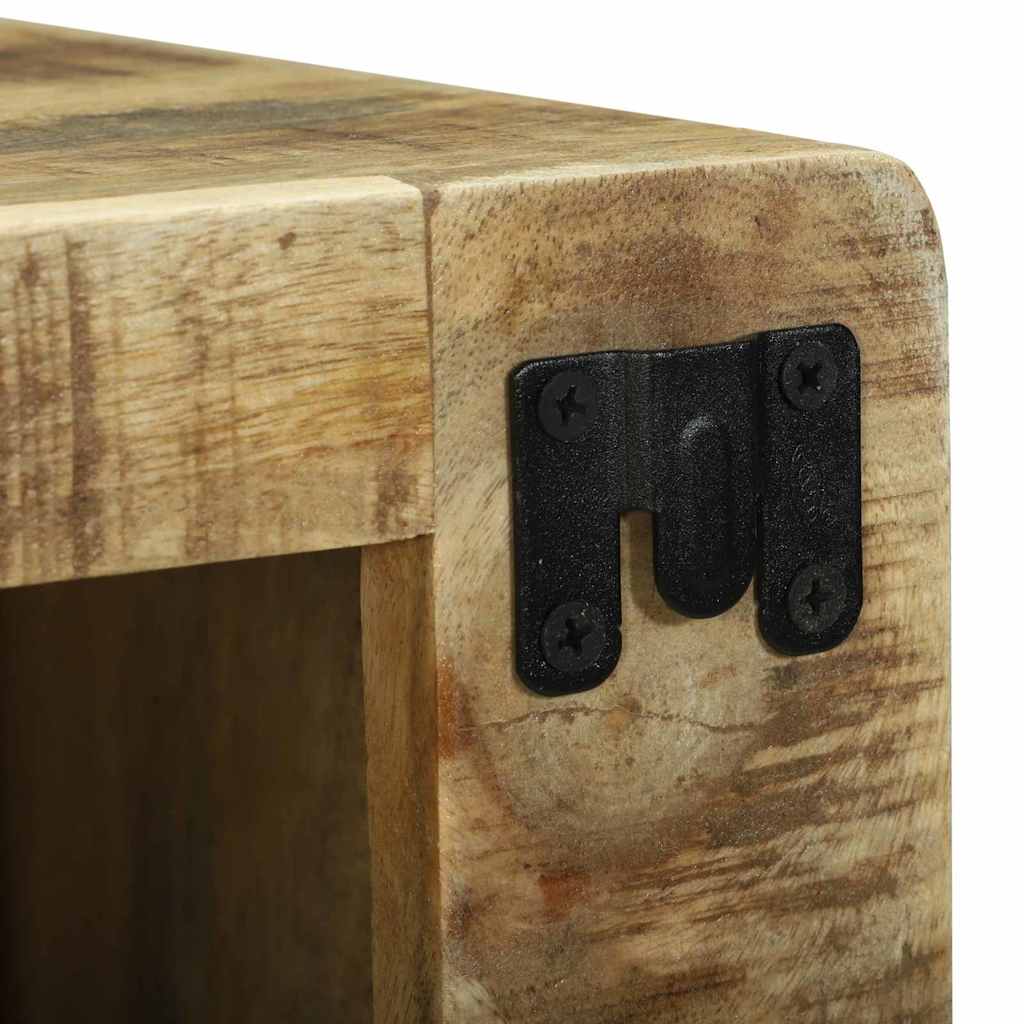 TV Unit 2 pcs Brown 36 x 30 x 36 cm Solid rough mango wood